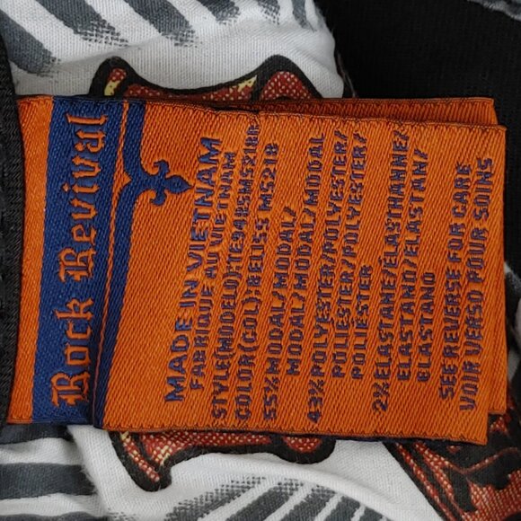 Rock Revival Beliss Mid Rise Skinny Black Excellent Condition Size 26 - Picture 9 of 12